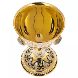 Кубок "Королевский" с лазуритом, малый, Златоуст