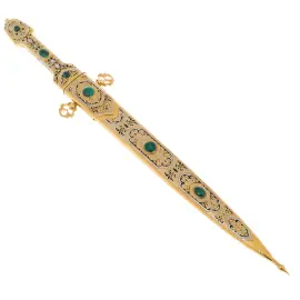 Кинжал подарочный "Восток" с малахитом, Златоуст