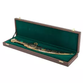 Нож подарочный "Султан. Восток" с малахитом, Златоуст