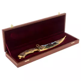 Нож подарочный "Султан. Тигр" с эмалями, Златоуст