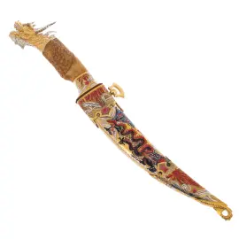 Нож подарочный из дамасской стали "Султан. Восточный дракон" Златоуст