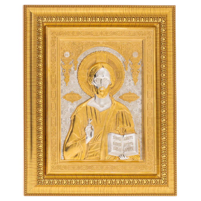 Electroplating icon "Jesus" Chrysostom