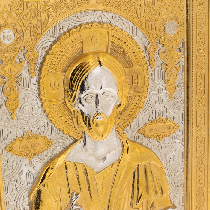 Electroplating icon "Jesus" Chrysostom