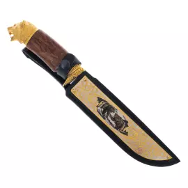 Нож подарочный "Медведи" Златоуст