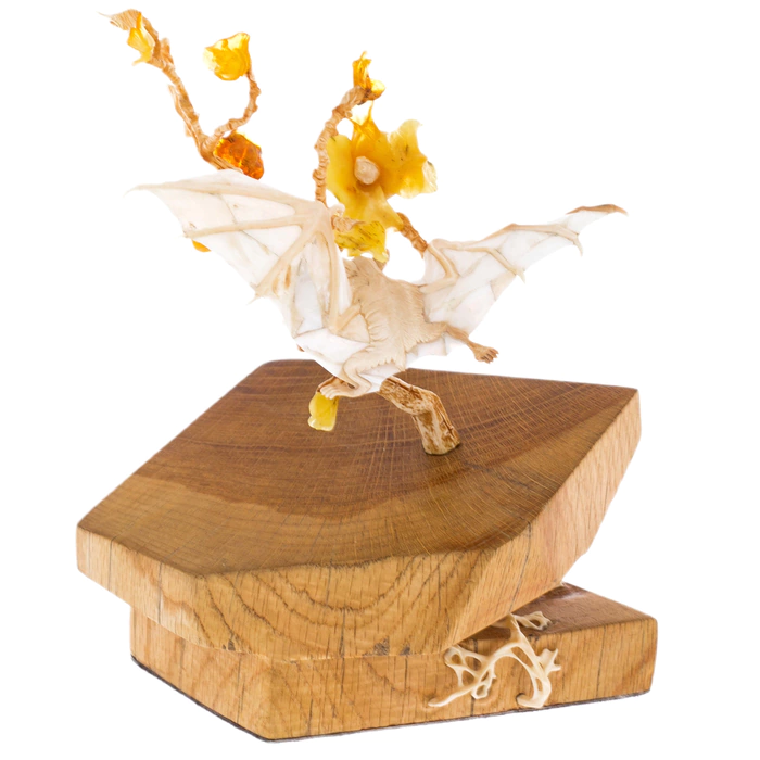 Souvenir from a mammoth tusk "Flying dog"