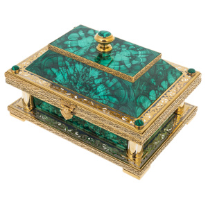 Malachite casket "Izisk" Zlatoust