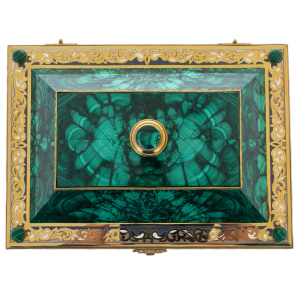 Malachite casket "Izisk" Zlatoust