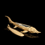 Икорница "Осетр" с золочением