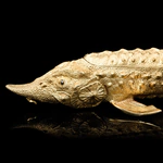 Икорница "Осетр" с золочением