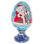 Egg-box "Santa Claus" (silver, enamel)