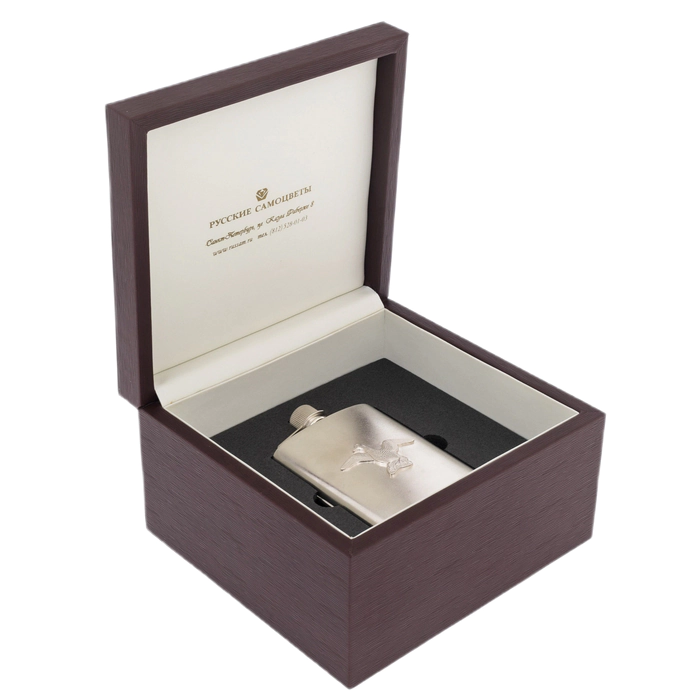 Silver flask "Goose"