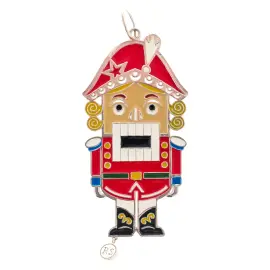 Ювелирная елочная игрушка "Щелкунчик" из серебра Ювелирная елочная игрушка "Щелкунчик" из серебра