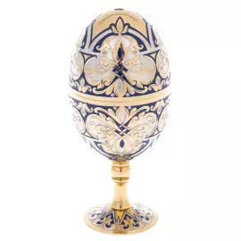 Набор яйцо-рюмка для напитков "Цветок" на 2 персоны, Златоуст