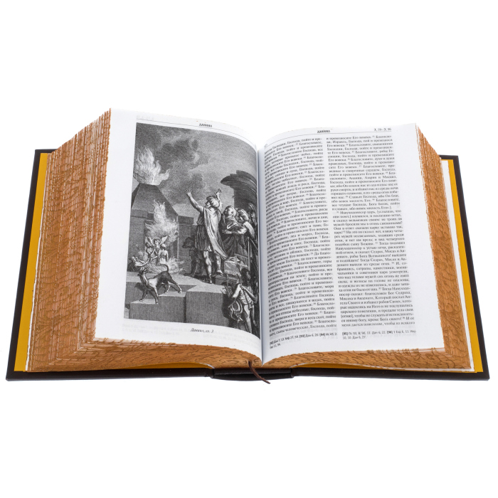 Leather-bound Bible "New and Old Testaments" Synodal translation