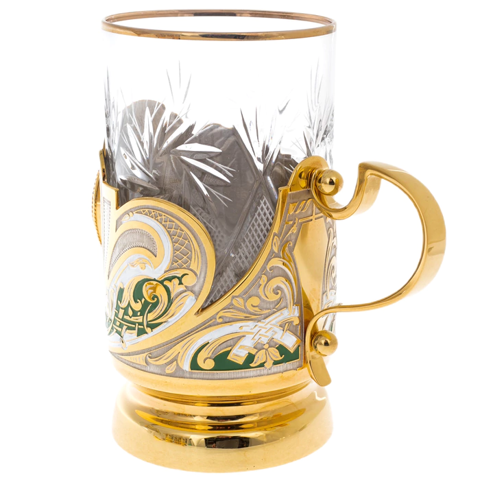 Honey tea set with samovar, for 4 persons, Zlatoust