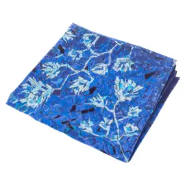 Платок из шелка "Размышления" темно-синий Платок из шелка "Размышления" темно-синий