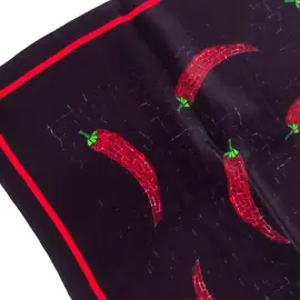 Платок из шелка "Перцы" Платок из шелка "Перцы"