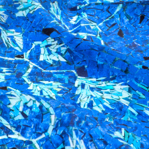 Silk handkerchief "Reflections" blue