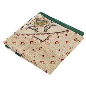 Silk handkerchief "Consolation" green border