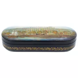 Шкатулка "Зимний дворец" Комяков, Холуй