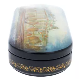 Шкатулка "Зимний дворец" Комяков, Холуй