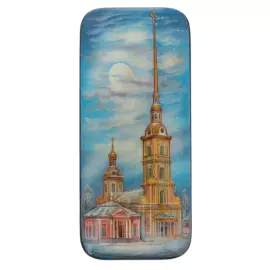 Шкатулка "Петропавловский собор" Комяков, Холуй