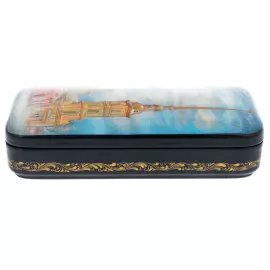 Шкатулка "Петропавловский собор" Комяков, Холуй