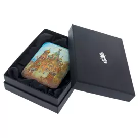 Шкатулка "Спас на крови" большая, Комяков, Холуй