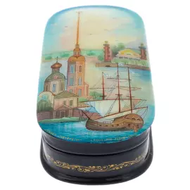 Шкатулка "Санкт-Петербург" Кузнецова, Холуй