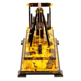Amber table clock "Oil rig"
