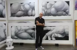 The author's quadriptych "Horsemen of the Apocalypse"