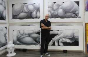 The author's quadriptych "Horsemen of the Apocalypse"