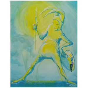 The author's painting "Moonlight"