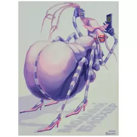 The author's painting "Fashionable Flea"