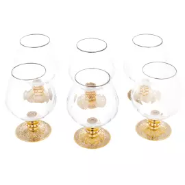 A set of glasses for cognac "Elite" for 6 people, Zlatoust