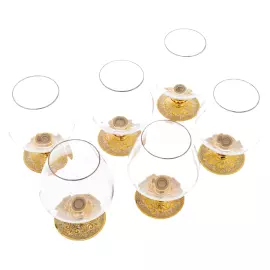 A set of glasses for cognac "Elite" for 6 people, Zlatoust