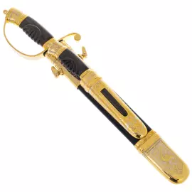 Тесак и нож "Охота на оленя" в ножнах, Златоуст