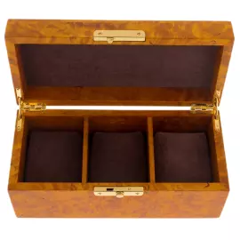 Шкатулка для часов из капа березы "Статус"