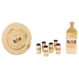 Vodka set "Russia" for 6 persons, Zlatoust