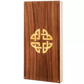 Нарды из ореха и янтаря "Кельтский узор"