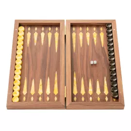 Нарды из ореха и янтаря "Кельтский узор"