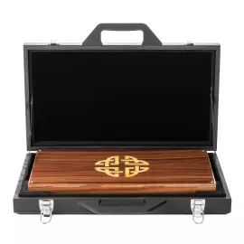 Нарды из ореха и янтаря "Кельтский узор"