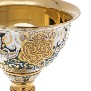 Ornament cup with enamel, Zlatoust