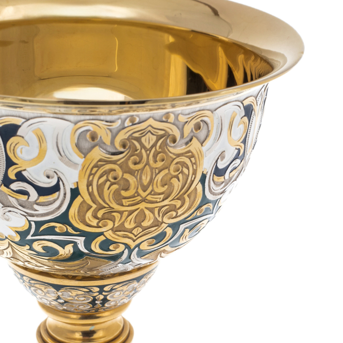 Ornament cup with enamel, Zlatoust
