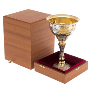 Ornament cup with enamel, Zlatoust