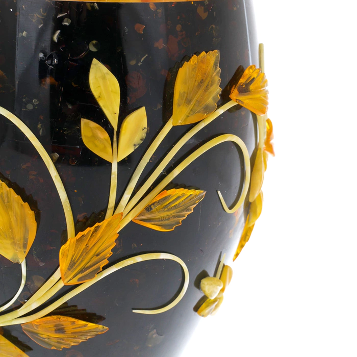 Souvenir made of amber "Flower vase"