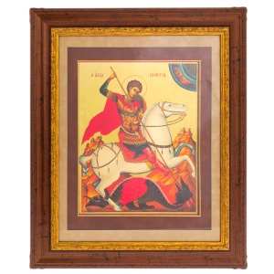 Painting on gold "George the Victorious"