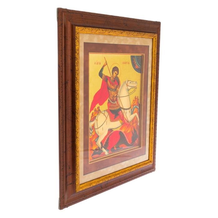 Painting on gold "George the Victorious"