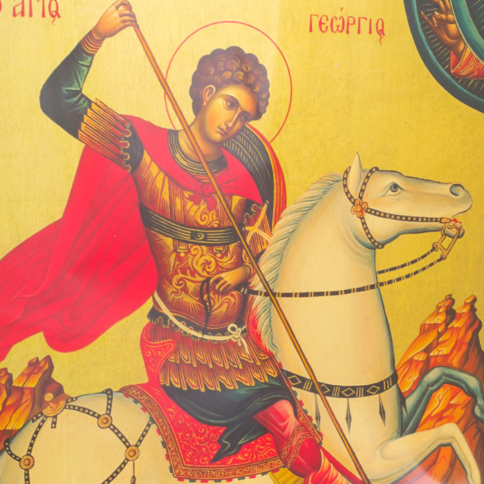 Painting on gold "George the Victorious"