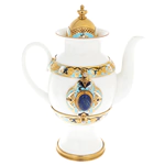 Coffee set "Boyarina" with lapis lazuli, for 4 persons, Zlatoust